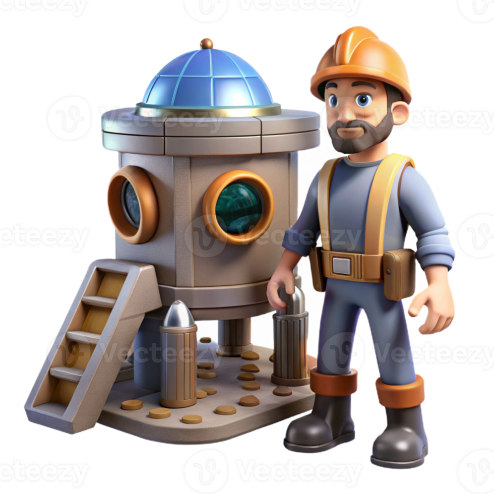 impressive modern Astral Engineer Cutout Building Space Station Element high resolution png