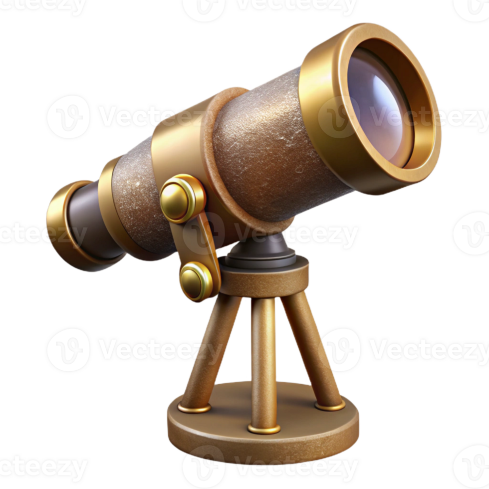 stunning rustic Astral Observatory Isolated Detailed Telescope View genuine png
