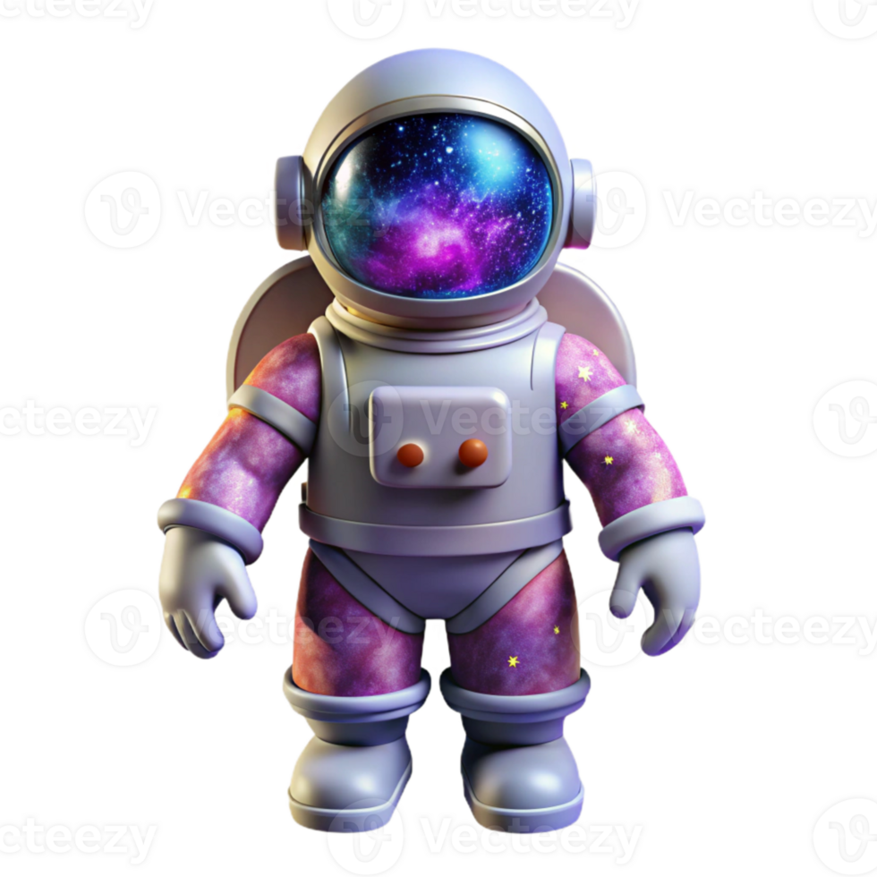 stunning minimalist Astronaut in Nebula Cutout with Dynamic Pose professional png