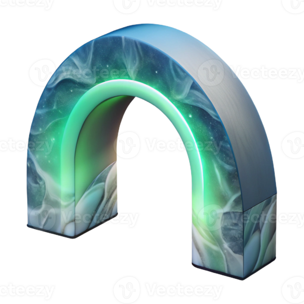extraordinary classic Aurora Arch Cutout Transparent Background Winter Sky Element png