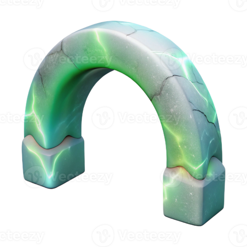 dramatic traditional Aurora Australis Arch Cutout Transparent Element png