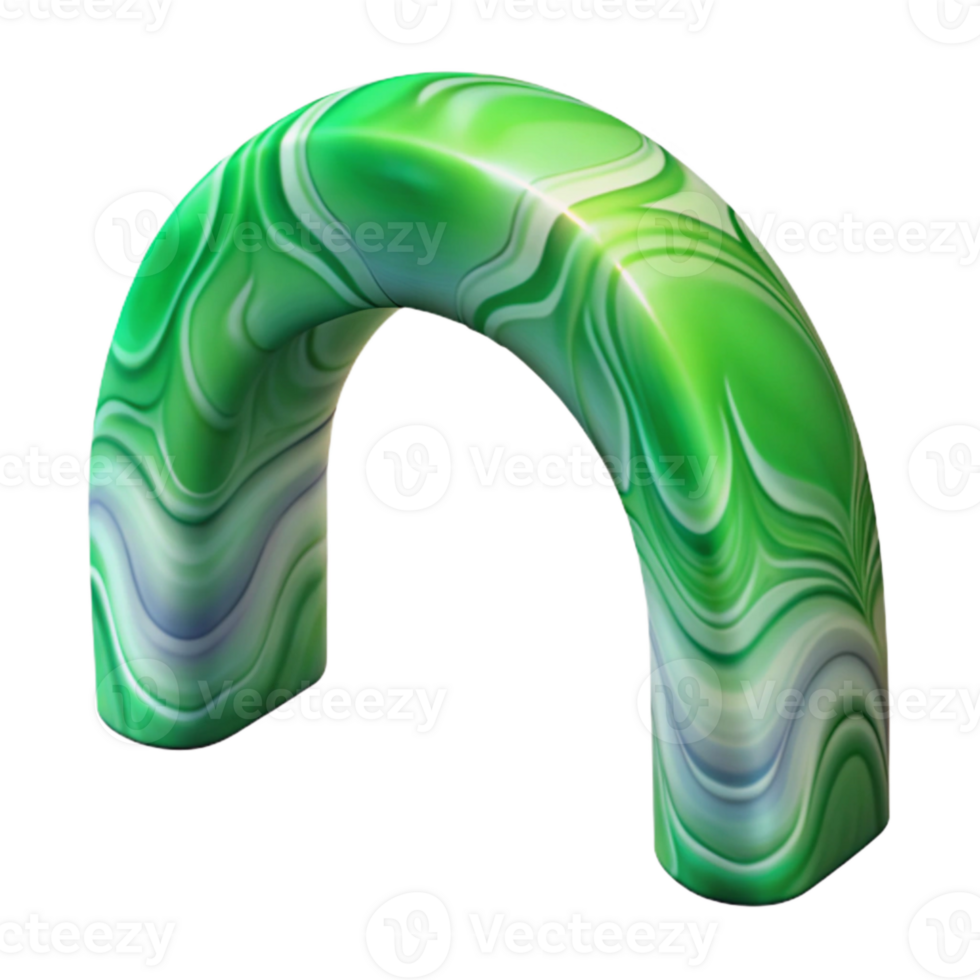 extraordinary creative Aurora Borealis Arch Cutout Isolated on Transparent Background high quality png