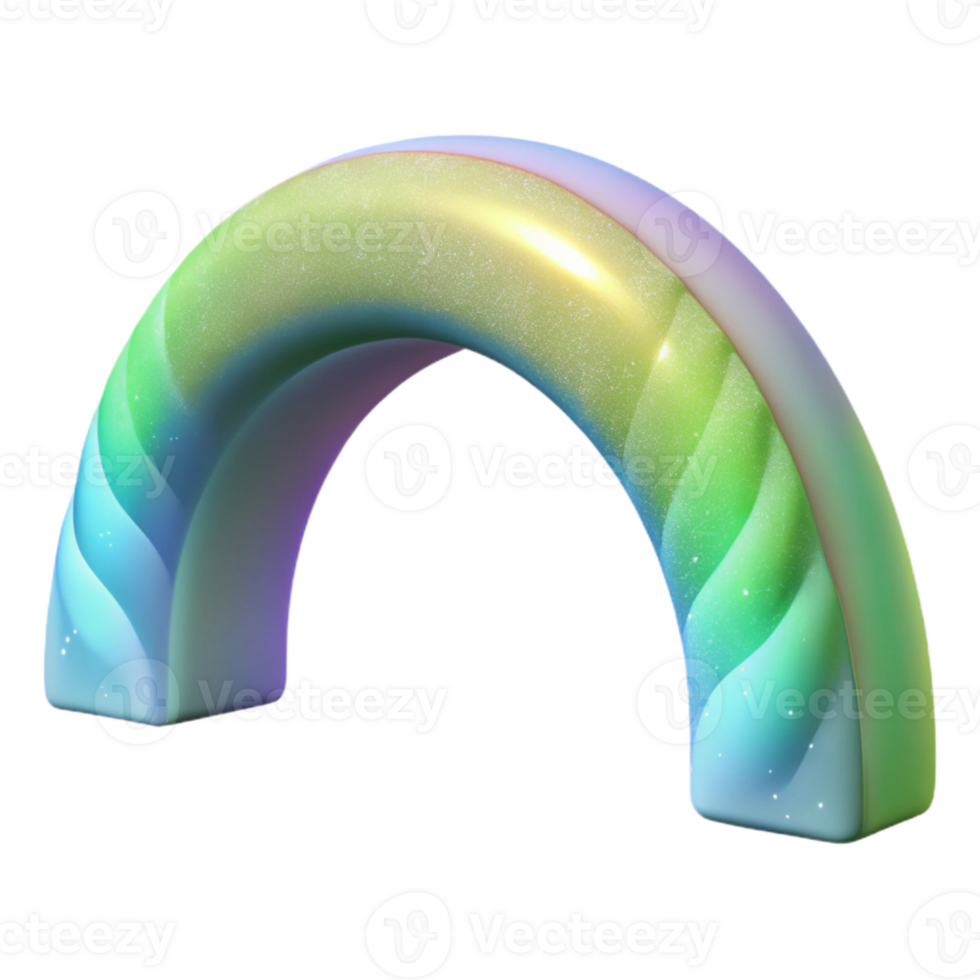 stunning modern Aurora Borealis Arch Cutout Isolated on Transparent Background professional png