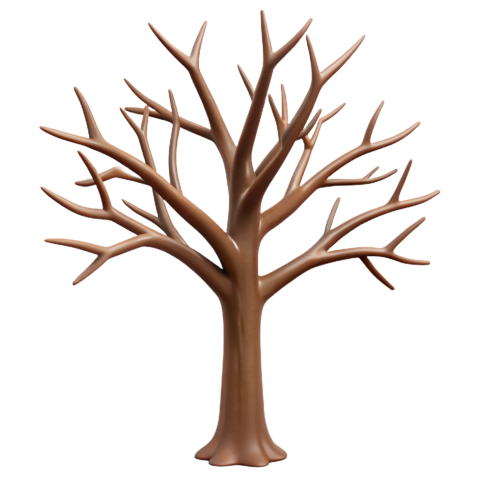 extraordinary traditional Bare Zephyr Zone Tree Isolated with Dark Brown Branches exclusive png