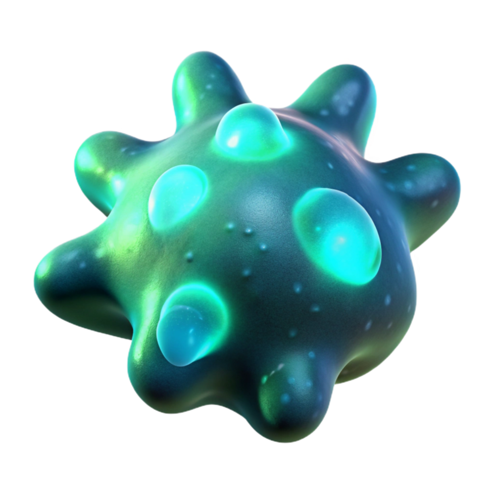 impressive artistic Bioluminescent Algae Transparent Background Isolated Element original png