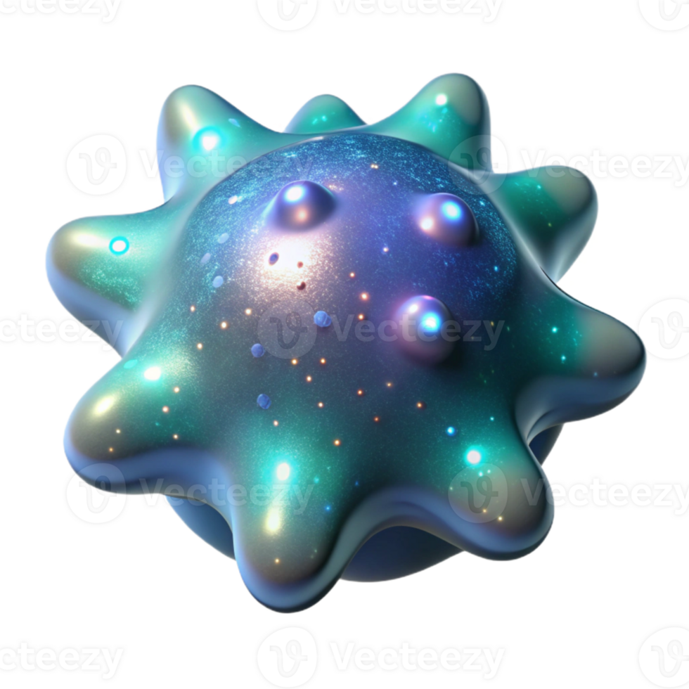 elegant contemporary Bioluminescent Dinoflagellates Isolated Transparent Background Sparkling Effect high quality png