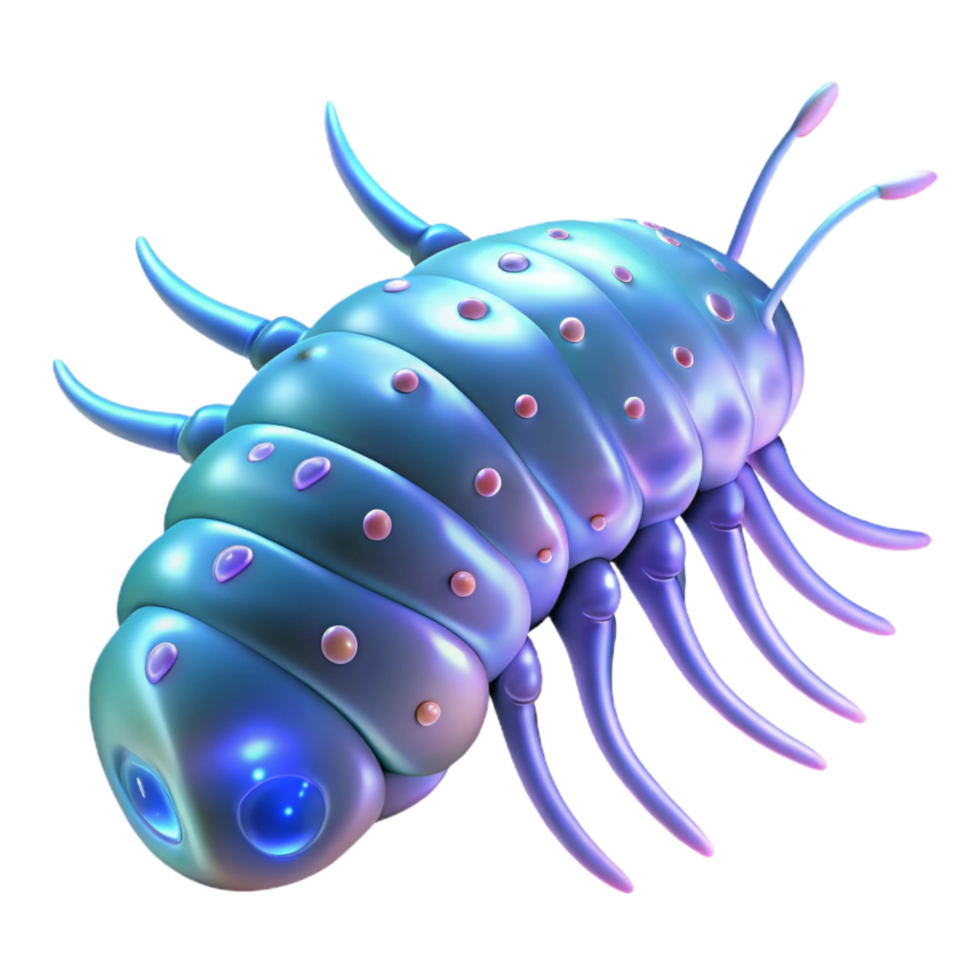 impressive abstract Bioluminescent Krill Swarm Isolated Transparent Background exclusive png