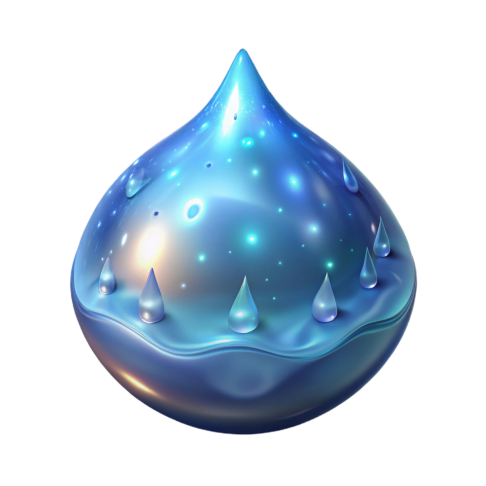 magnificent artistic Bioluminescent Plankton Isolated Dark Water high resolution png