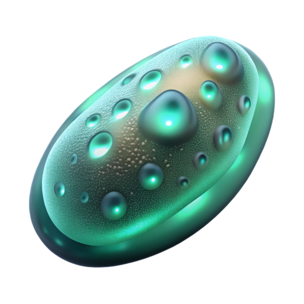elegant minimalist Bioluminescent Plankton Transparent Background Isolated authentic png