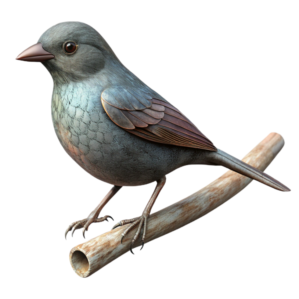 vibrant traditional Bird Silhouette Branch Perch Isolated Element authentic png