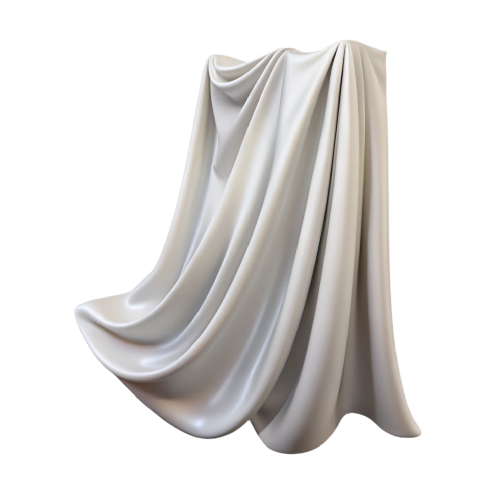 extraordinary abstract Blowing Curtain Cutout Sheer White Isolated genuine png