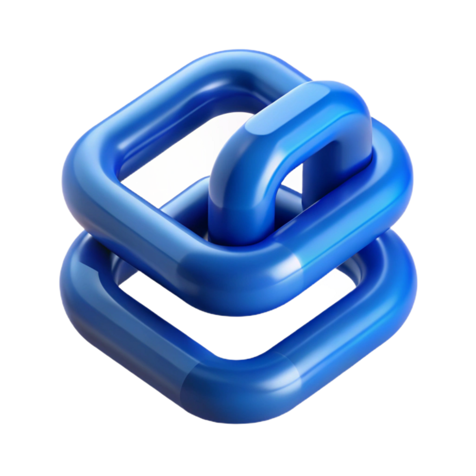 stunning abstract Blockchain Technology Links Blue Isolated high resolution png