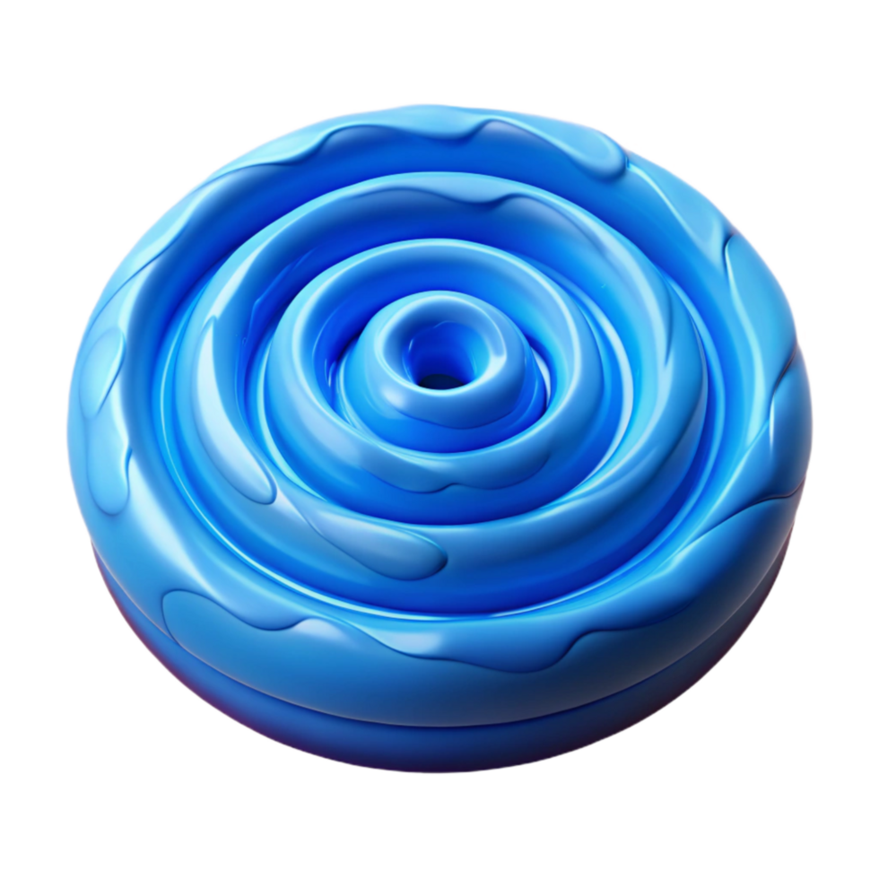 serene artistic Blue Ocean Whirlpool Cutout Isolated Transparent Background high resolution png