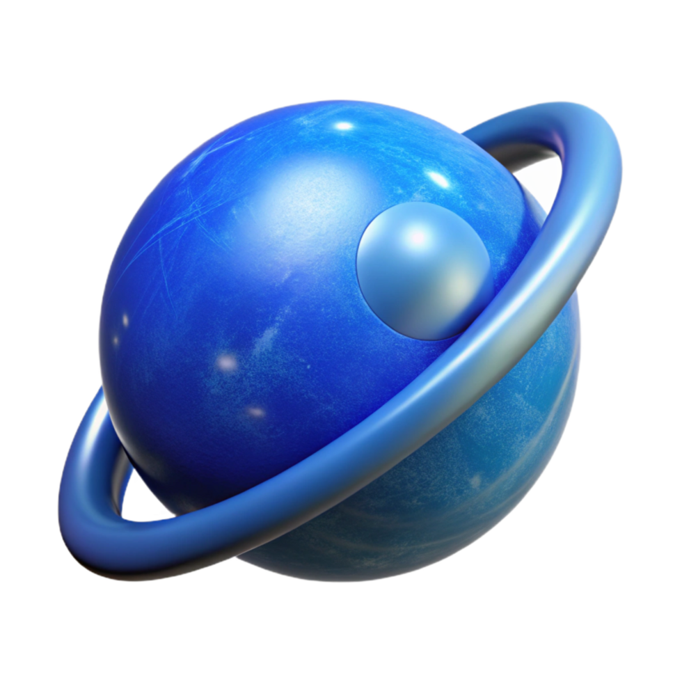 serene traditional Blue Orb in Constant Orbit Cutout high resolution png