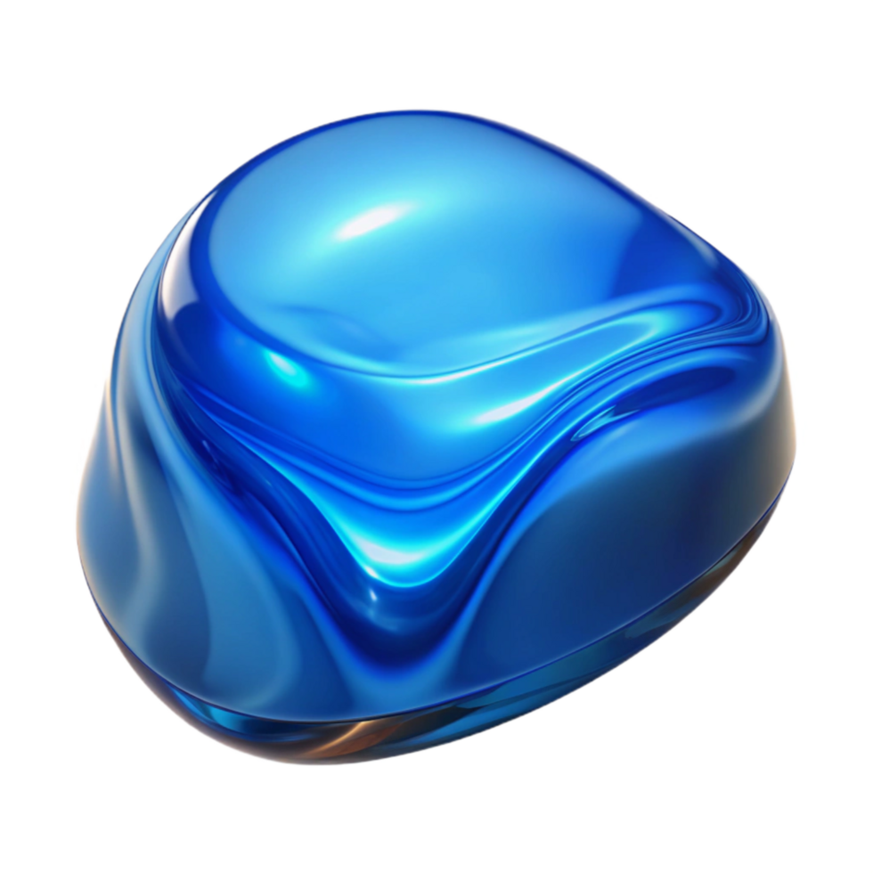 magnificent abstract Blue Warped Glass Surface Reflection Transparent Background exclusive png