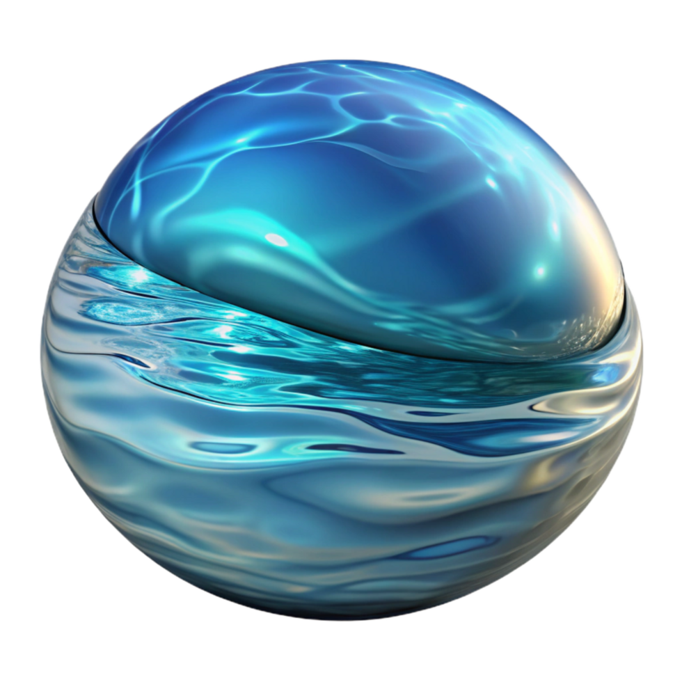 beautiful vintage Bright Distorted Reflection in Water Surface Cutout genuine png