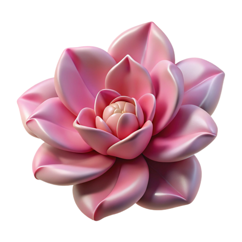 magnificent artistic Bright Pink Arctic Flower in Snow Isolated premium png