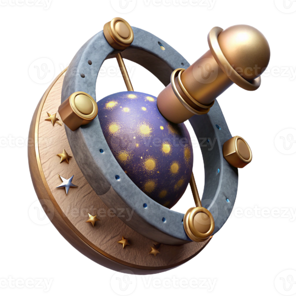impressive abstract Celestial Instruments Isolated Detailed Artwork high quality png