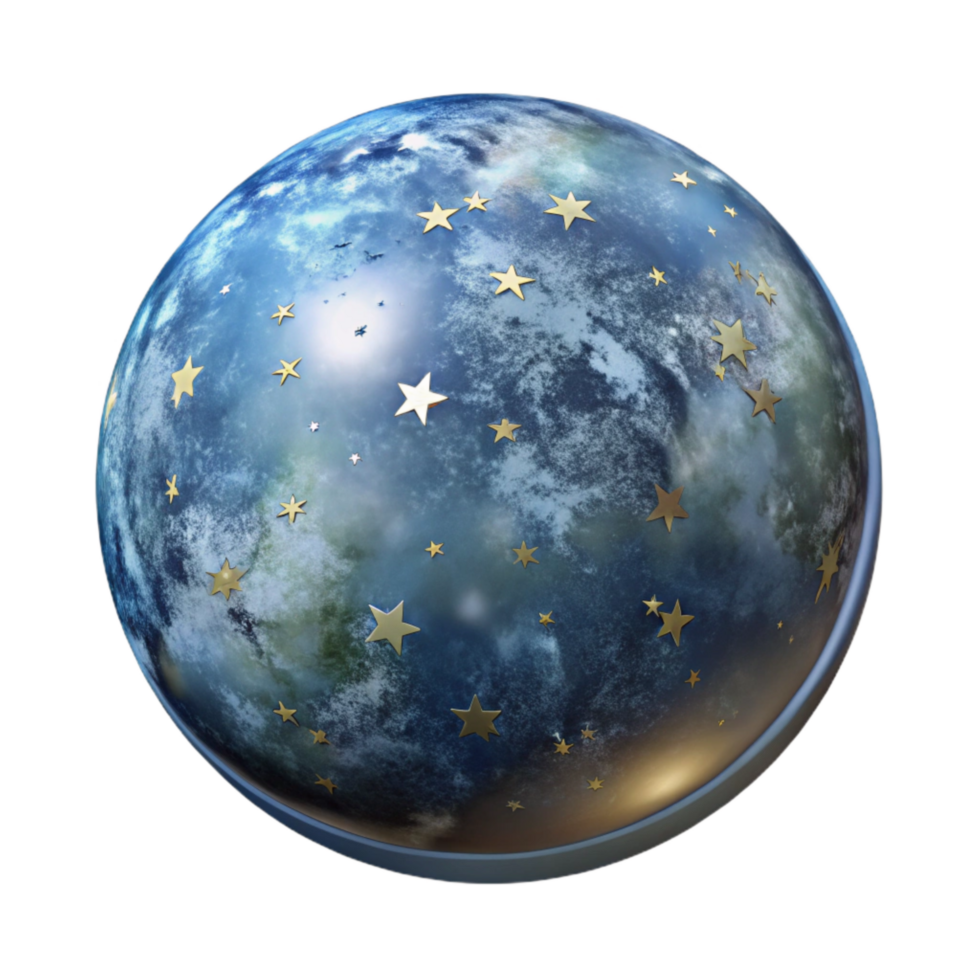 magnificent minimalist Celestial Sphere Transparent Rotating Star Field exclusive png