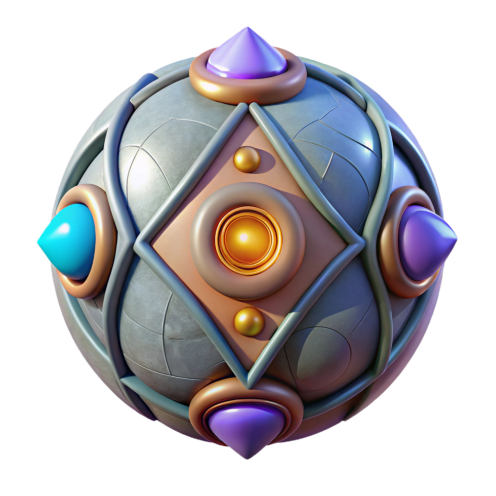 serene artistic Chakra System Cutout with Glowing Orbs original png