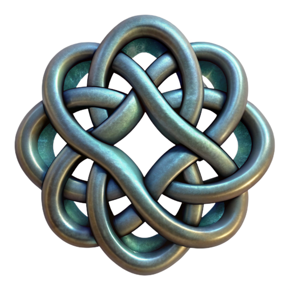 serene creative Celtic Stained Glass Knot Isolated Element high resolution png