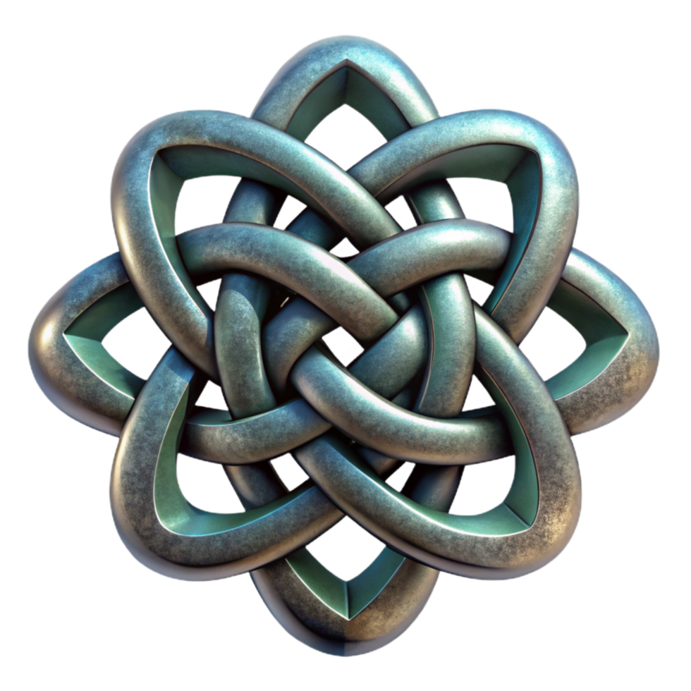 extraordinary artistic Celtic Stained Glass Knot Isolated Element premium png