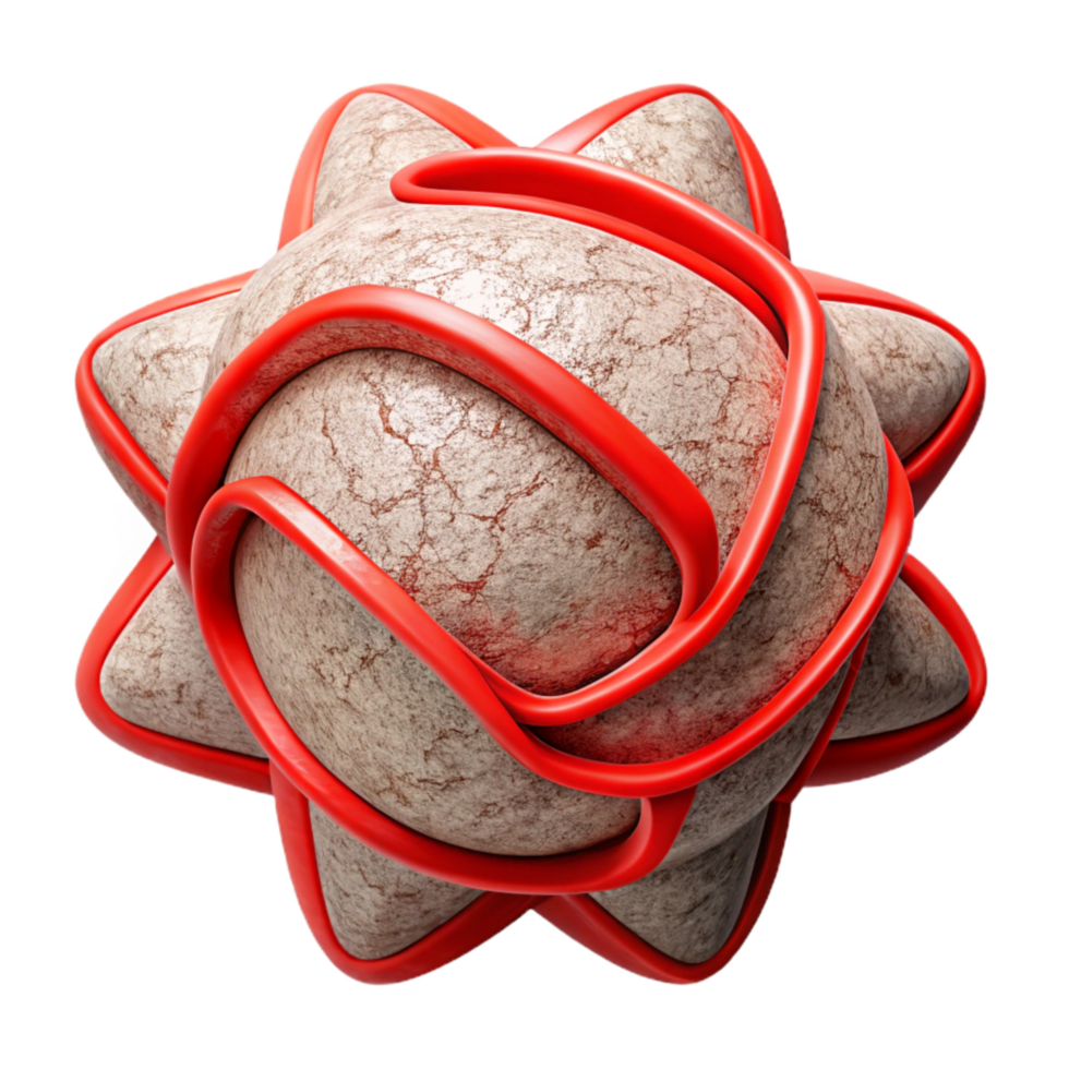 wonderful minimalist Chaotic Line Art Red Outline Isolated Element high resolution png