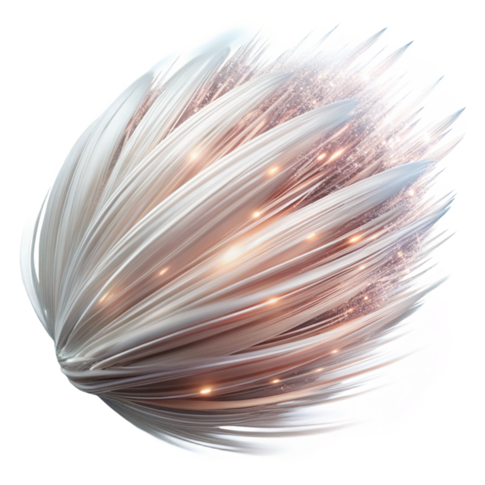 magnificent modern Chaotic Light Streaks Bright White Transparent Background authentic png