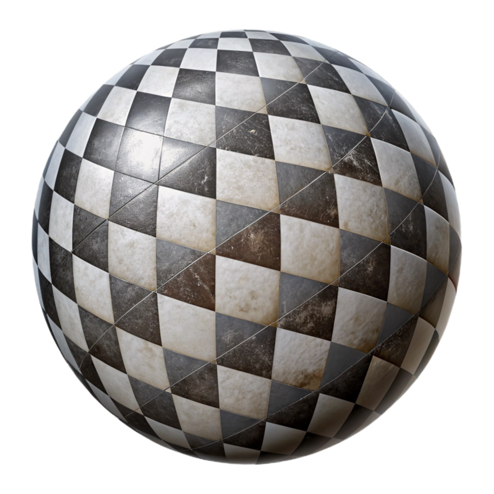 magnificent classic Checkerboard Pattern Depth Illusion Transparent Background high quality png
