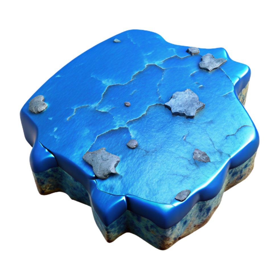 magnificent contemporary Chipped Paint Texture Blue Isolated Cutout professional png