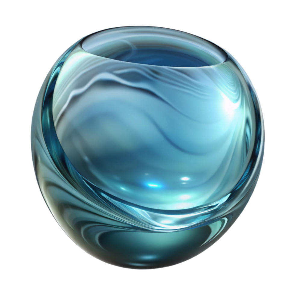 dramatic modern Close Up Glass Distortion Reflection Transparent Background professional png