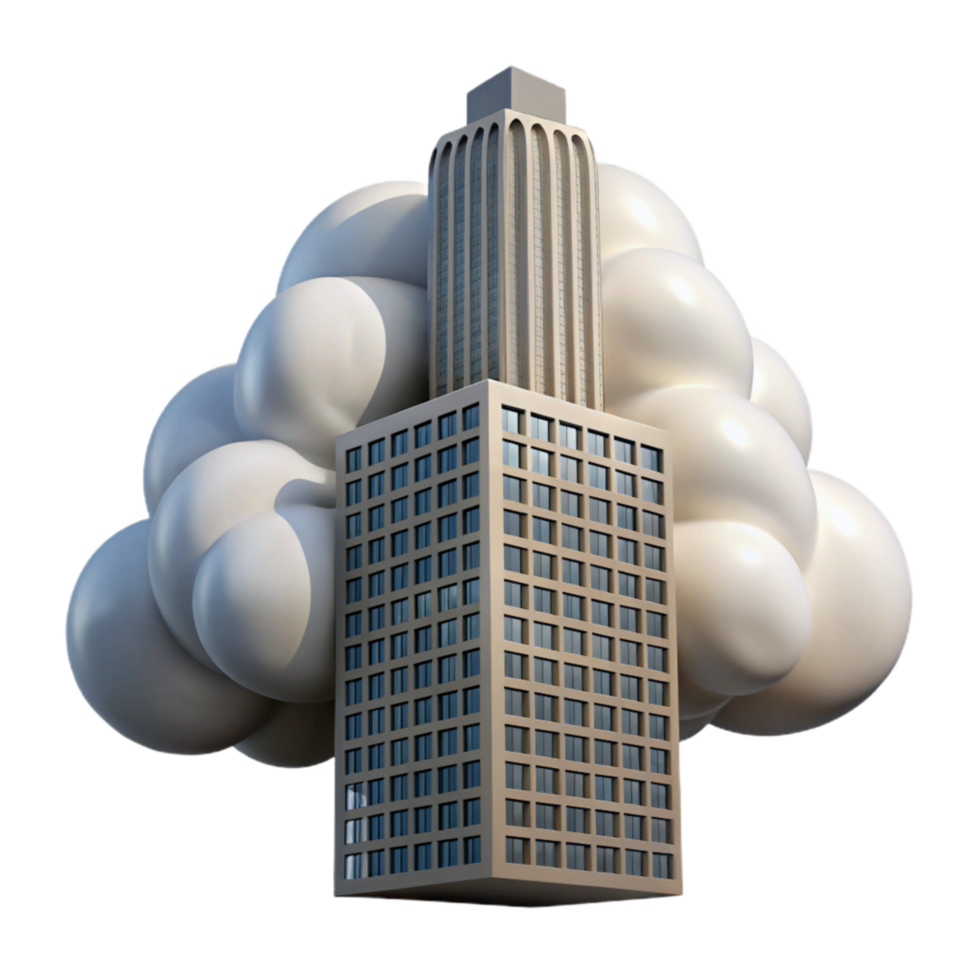 wonderful abstract Cloud Piercing Skyscraper Isolated Low Angle View genuine png