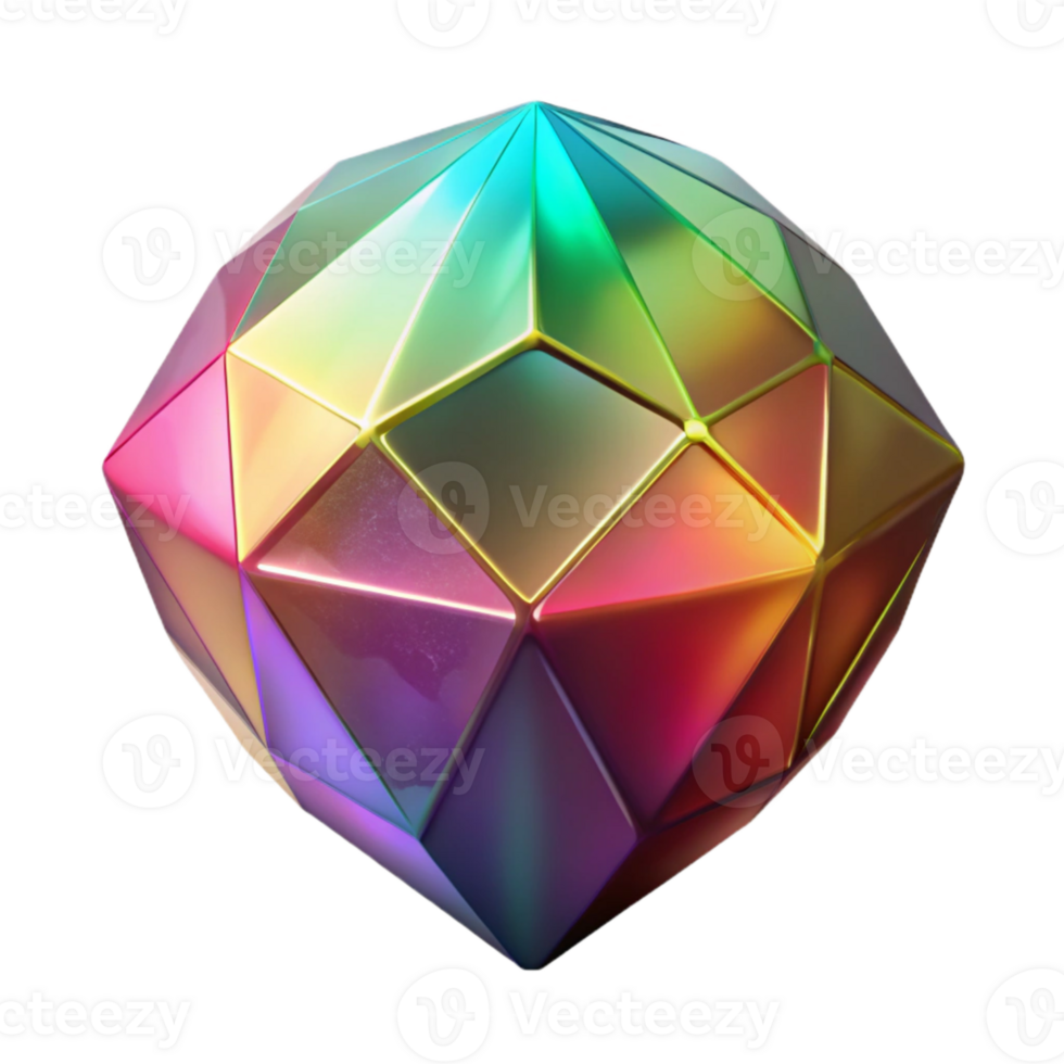 vibrant classic Colorful Gemstone Facet Isolated exclusive png