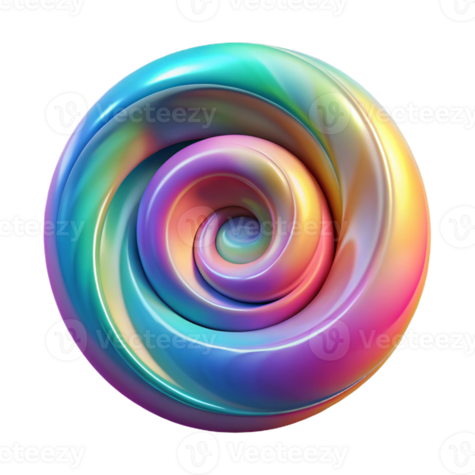 wonderful abstract Colorful Spiral Motion Transparent Background high resolution png