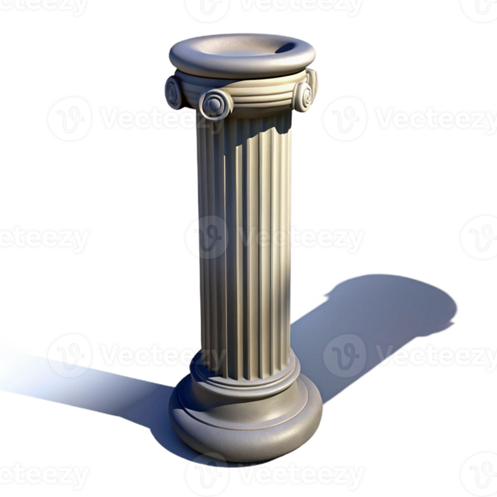 magnificent creative Column with Dramatic Shadow Transparent Background original png