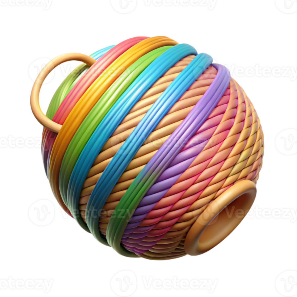 beautiful traditional Colorful Twine Cutout with Transparent Background original png
