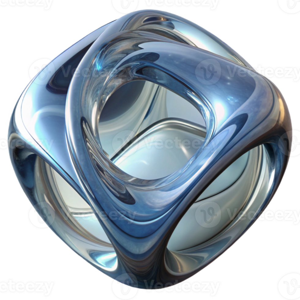 serene creative Complex Glass Distortion Reflection Transparent Background high resolution png