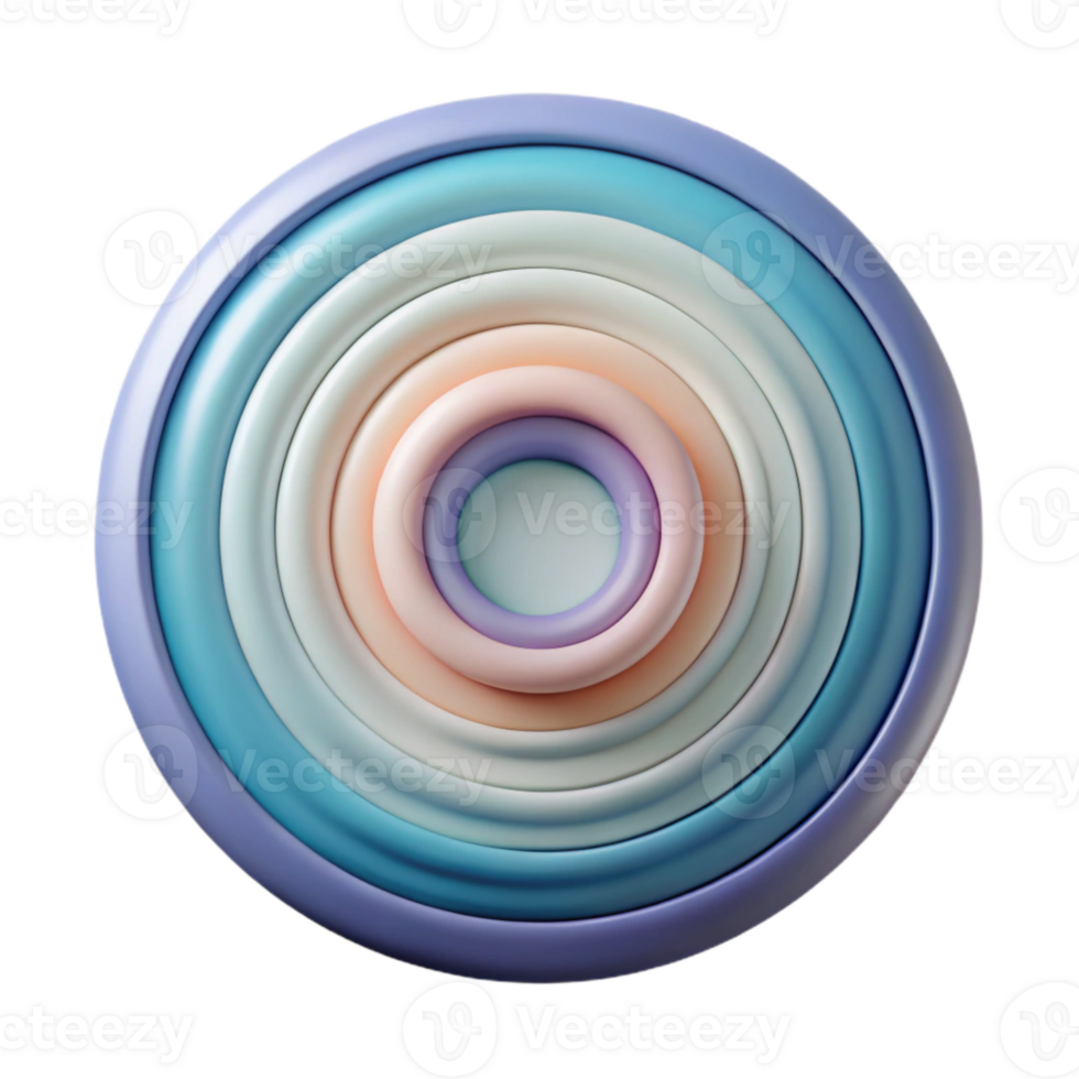 stunning artistic Concentric Circle Pattern with Gradient Fill Cutout genuine png