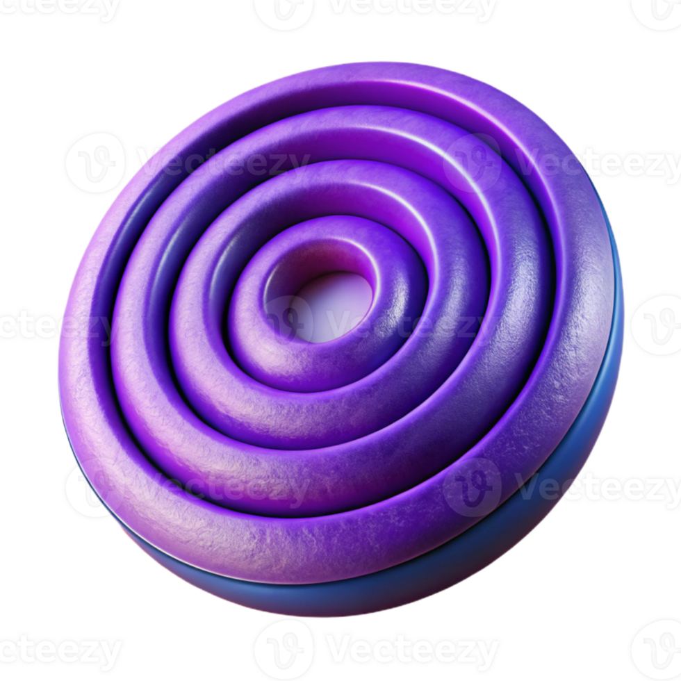 magnificent artistic Concentric Circles Purple Spectrum Cutout professional png