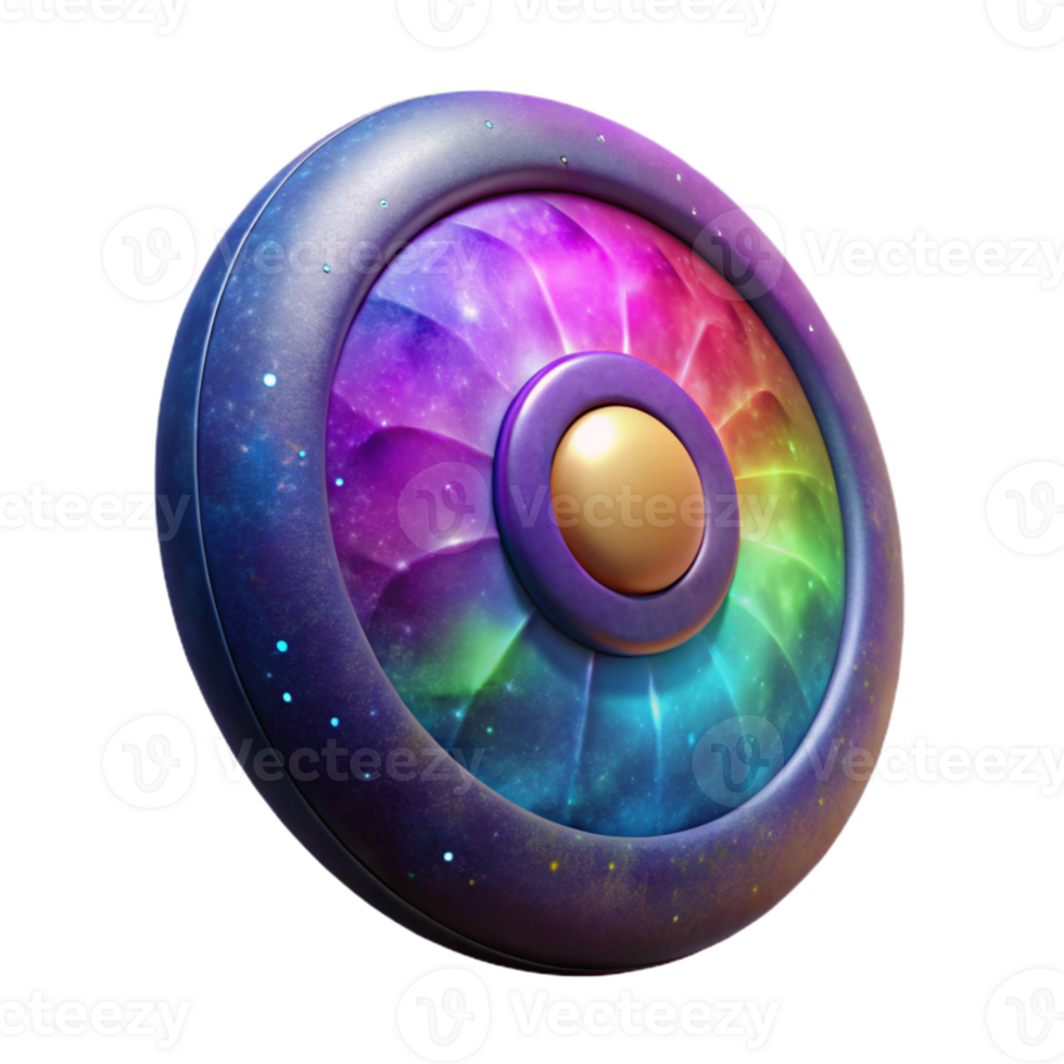 beautiful creative Cosmic Cartwheel with Glowing Edges Transparent Background high resolution png