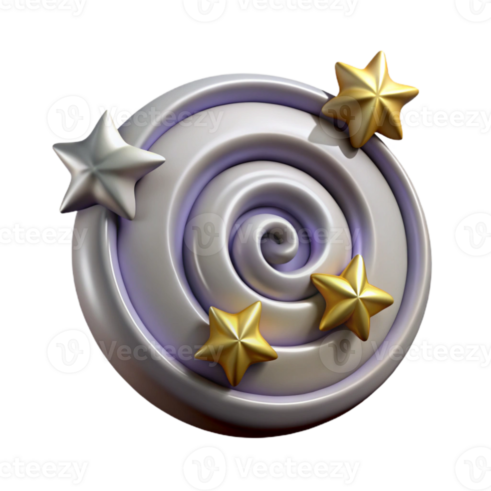 magnificent artistic Cosmic Cartwheel Swirling Stars Isolated Element high quality png