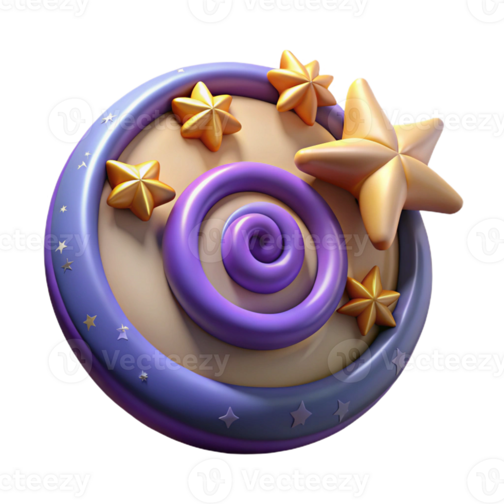 serene abstract Cosmic Cartwheel Swirling Stars Isolated Element genuine png