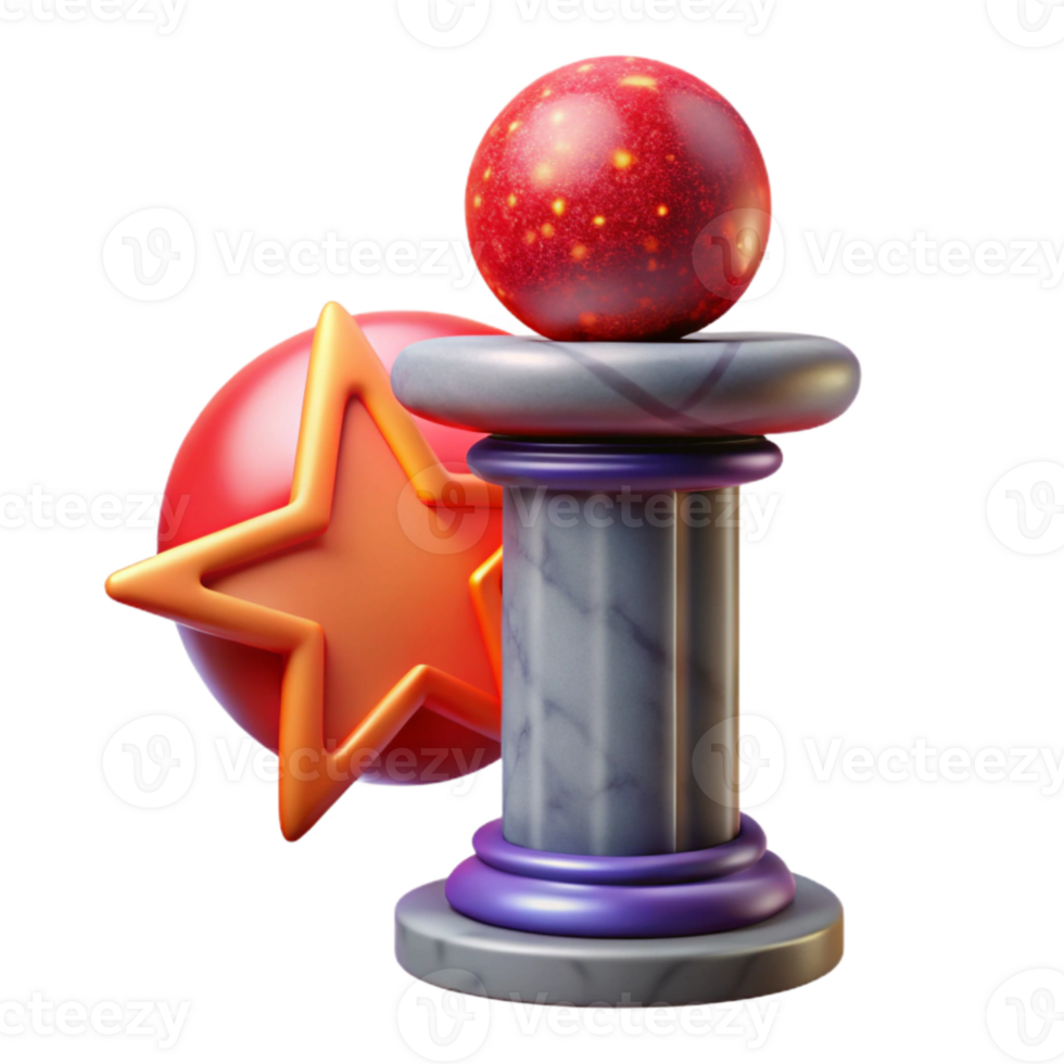 stunning creative Cosmic Column Cutout with Red Giant Star Backdrop png