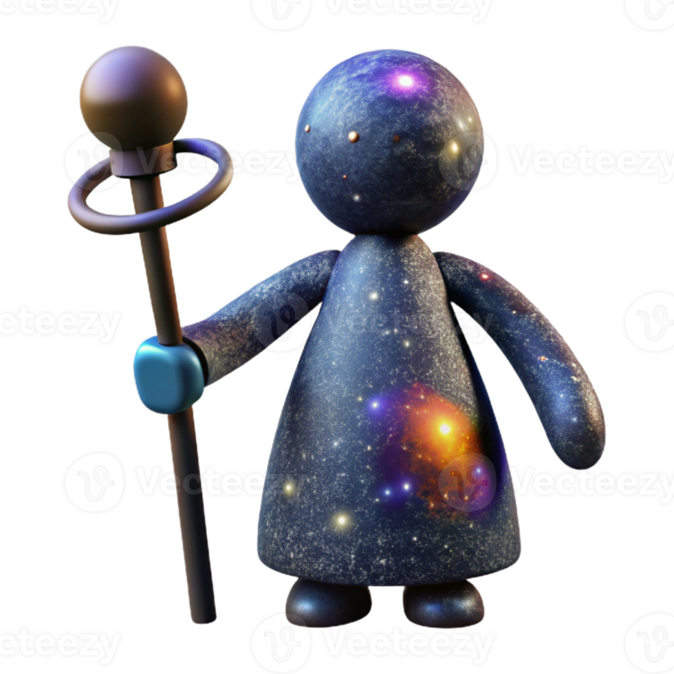 extraordinary vintage Cosmic Conductor Cutout with Dramatic Silhouette original png
