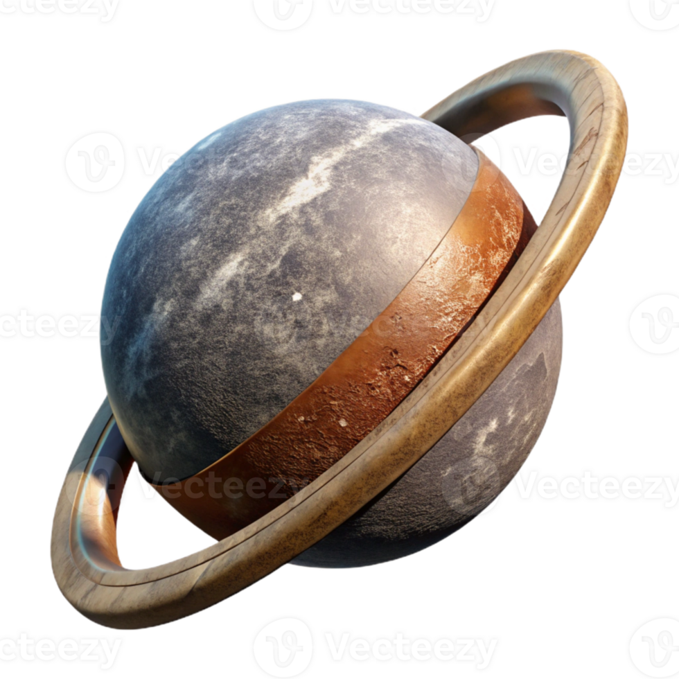 dramatic abstract Cosmic Crane Cutout Lifting Planetary Rings Side View detailed png