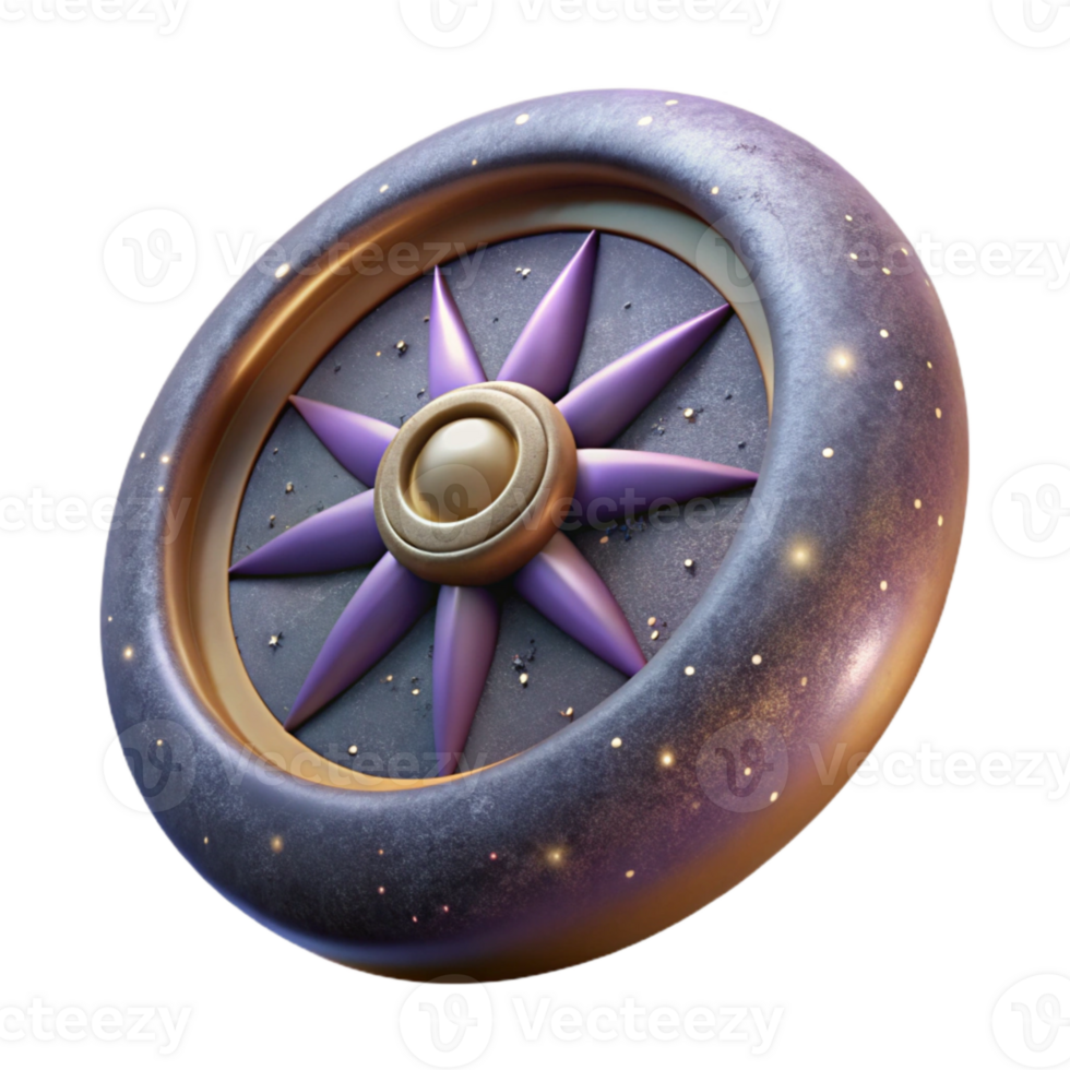 vibrant classic Cosmic Dust Cartwheel Transparent Background Isolated Element high resolution png