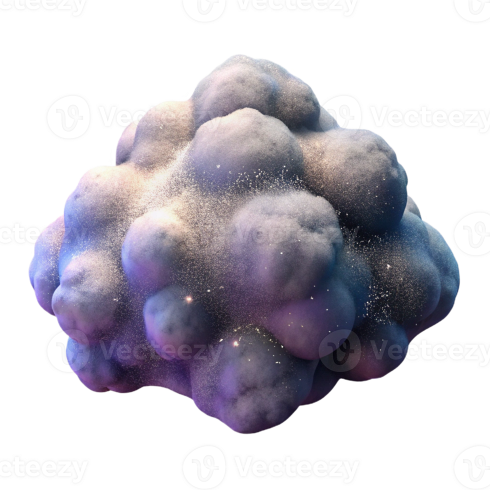 magnificent artistic Cosmic Dust Cloud Isolated with Realistic Texture png
