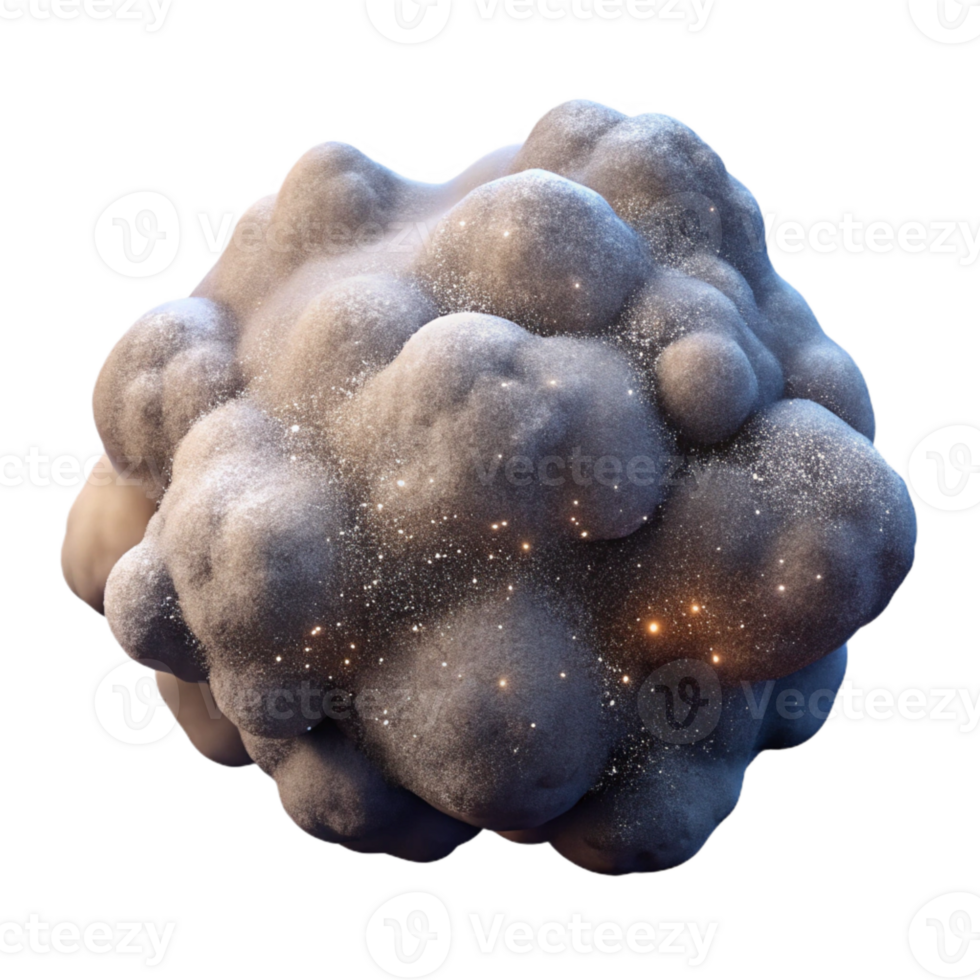 beautiful artistic Cosmic Dust Cloud Isolated with Realistic Texture genuine png