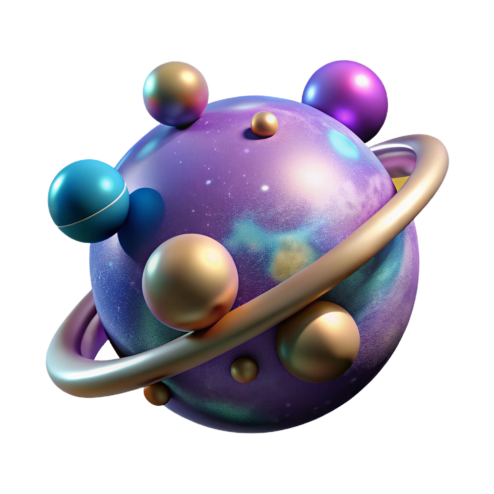 elegant artistic Cosmic Ensemble Isolated Element Dynamic Pose authentic png