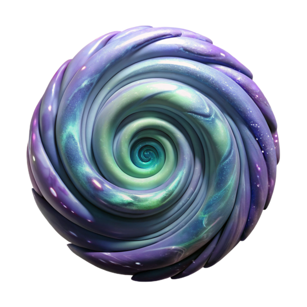 vibrant modern Cosmic Maelstrom Isolated with Swirling Chaos original png
